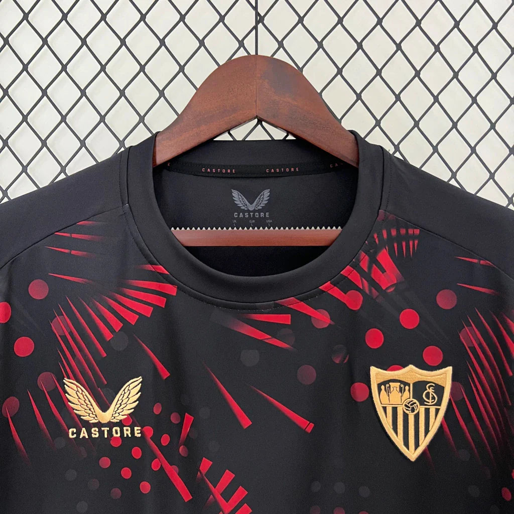 Camisa Sevilla Third III 2024/25 Castore Torcedor Masculina - Preta