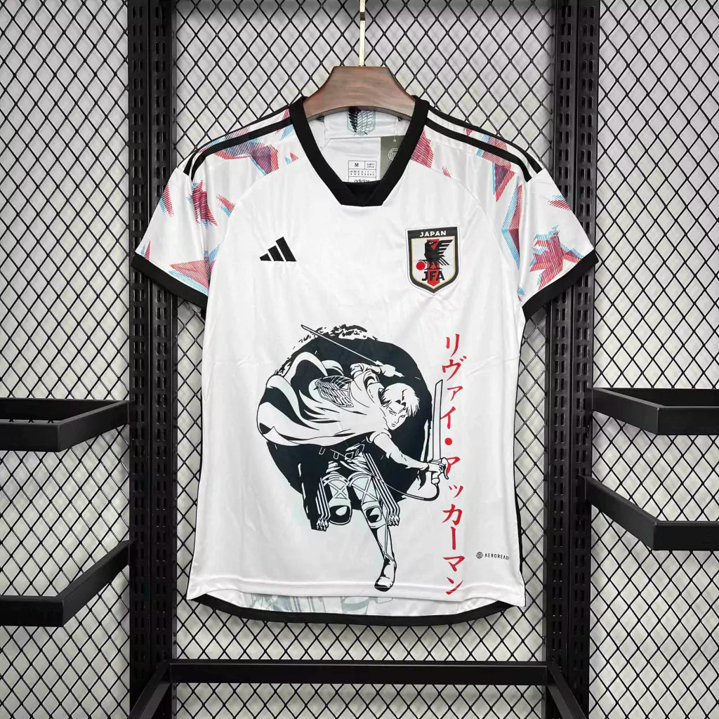Camisa Japão Attack On Titan 2024/25 Adidas Torcedor Masculina - Branca