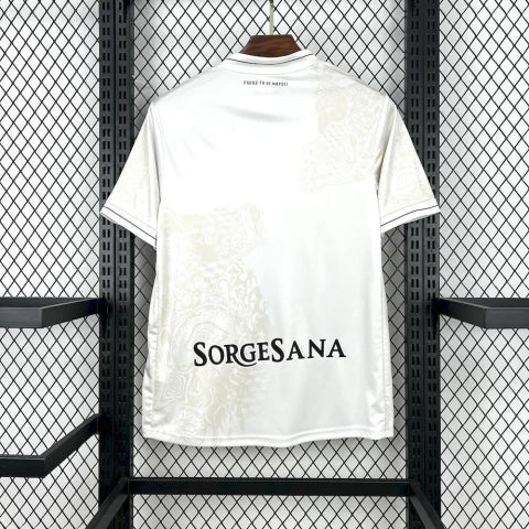 Camisa Napoli Away II 2025/26 EA7 Torcedor Masculina - Branca