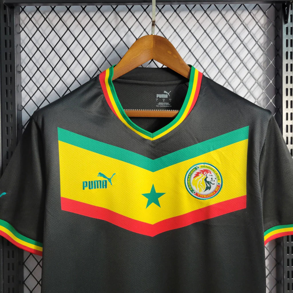 Camisa Senegal Third III 2022/23 Puma Torcedor Masculina - Preta