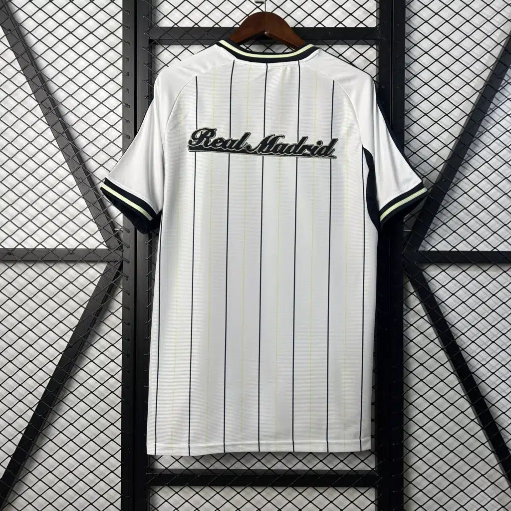 Camisa Real Madrid baseball 2025/26 Adidas torcedor masculina - Branca