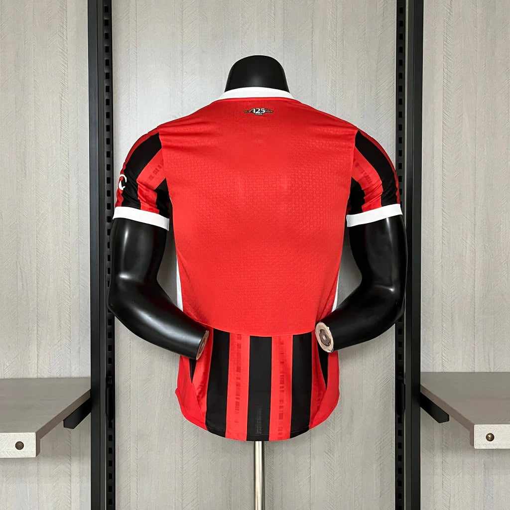 Camisa AC Milan Home I 2024/25 Puma Jogador Masculina - Preta e Vermelha