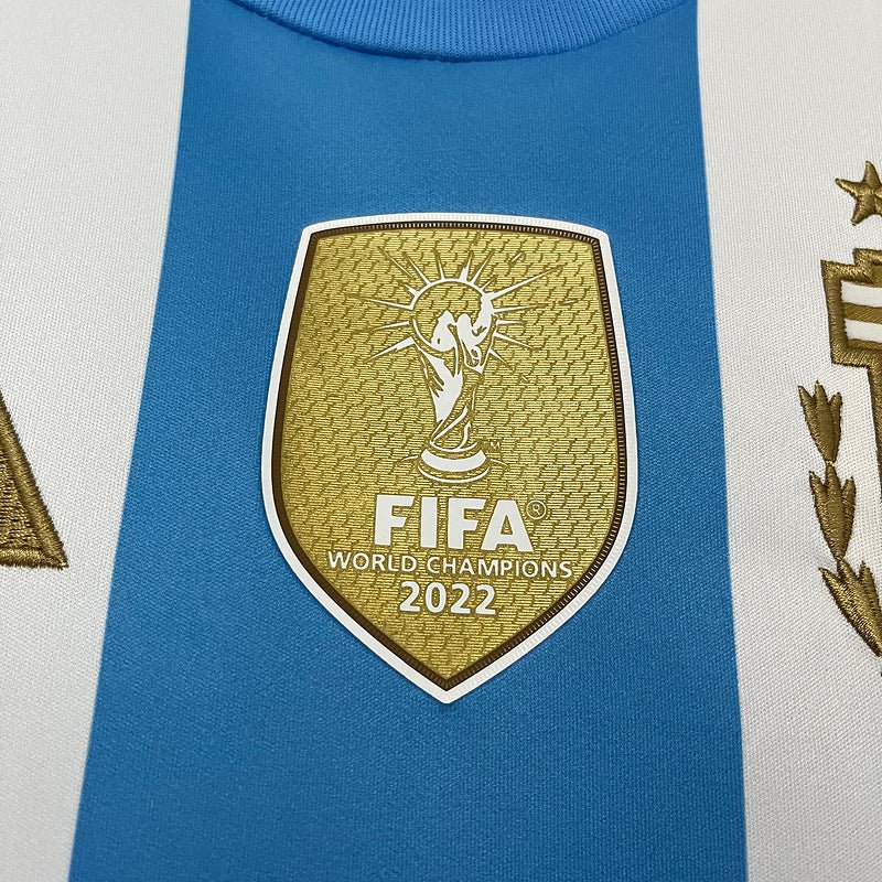 Camisa Argentina Home I 2024/25 Adidas Torcedor Masculina - patch campeão