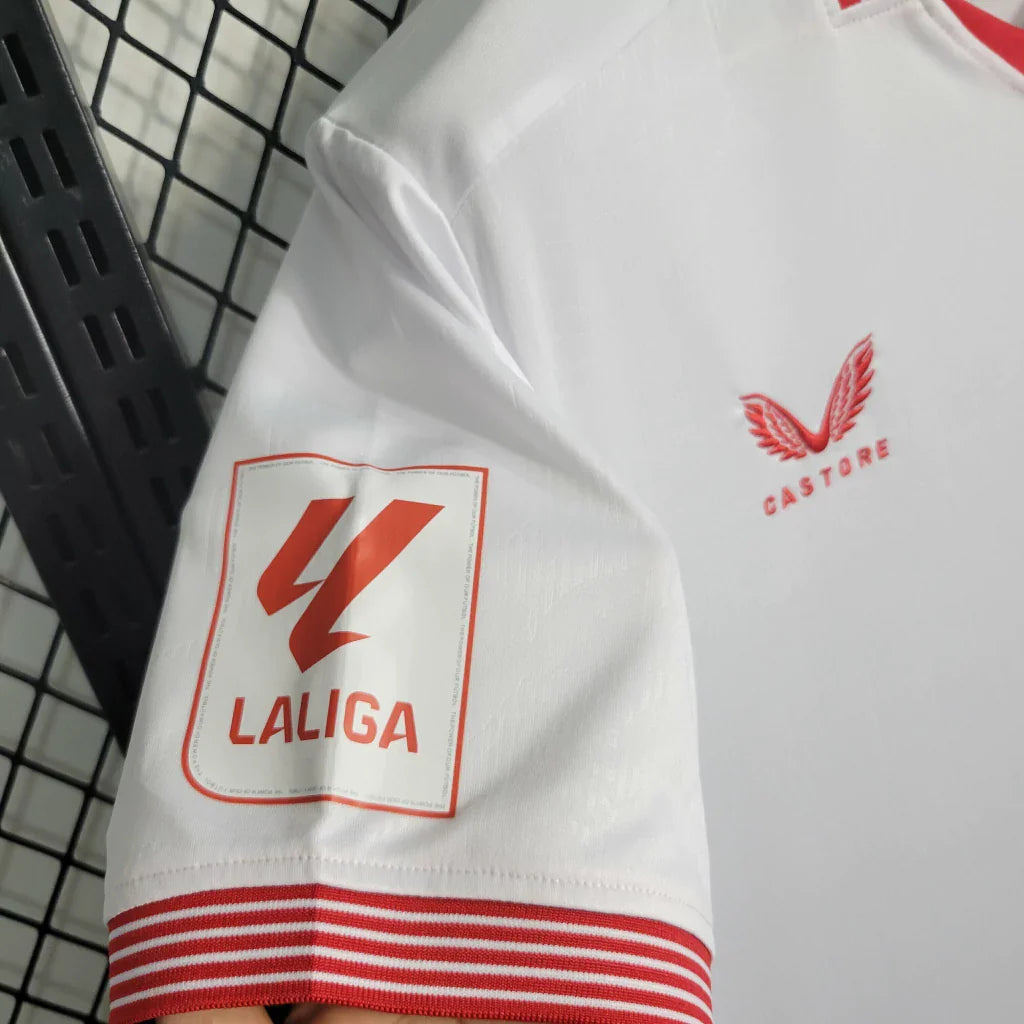 Camisa Sevilla Home I 2023/24 Castore Torcedor Masculina - Branca
