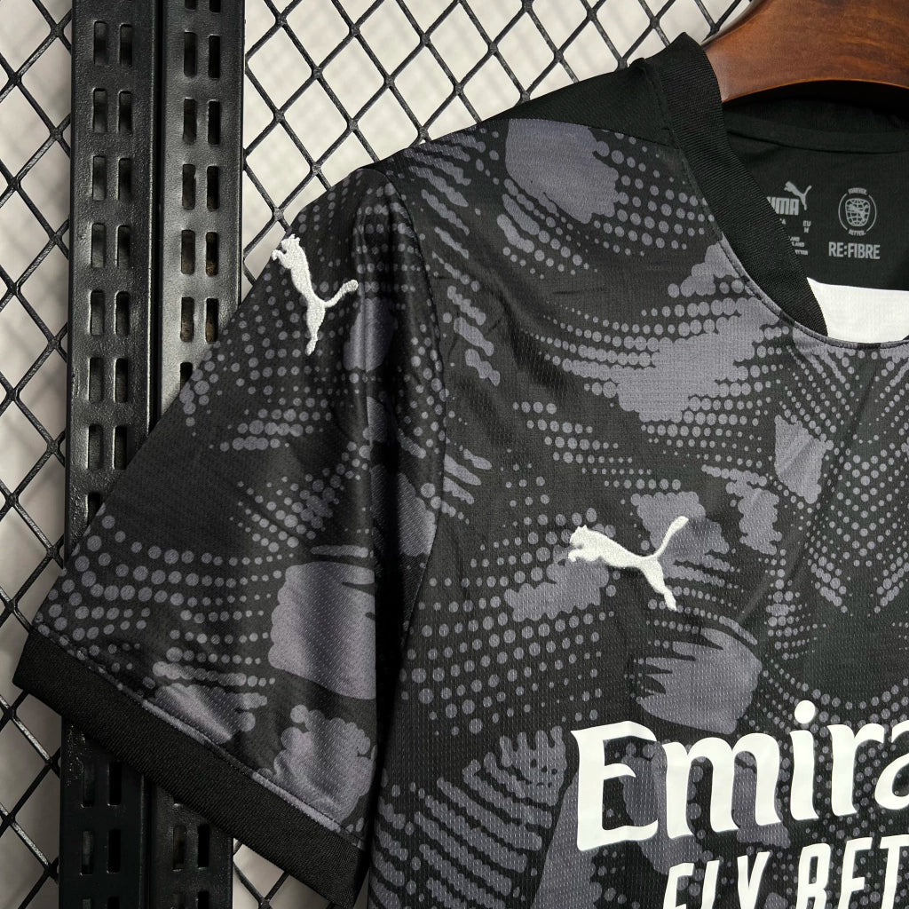 Camisa AC Milan Goleiro 2024/25 Puma Torcedor Masculina - Preta
