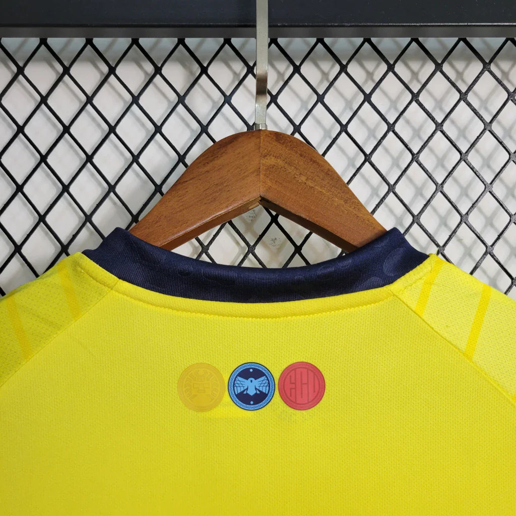Camisa Equador Home I 2023/24 Torcedor Masculina - Amarela
