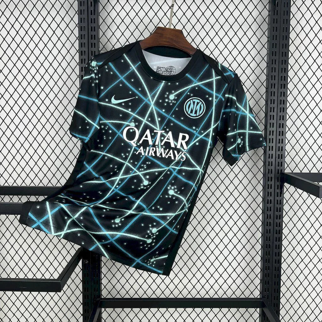 Camisa Inter de Milão Pré-Jogo 2025/26 Nike Torcedor Masculina - Preta