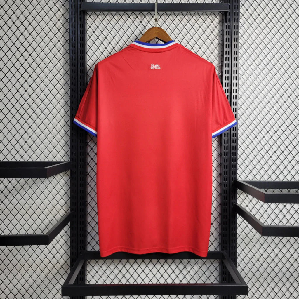 Camisa fortaleza 2023/24 copa do nordeste - torcedor masculina - vermelha