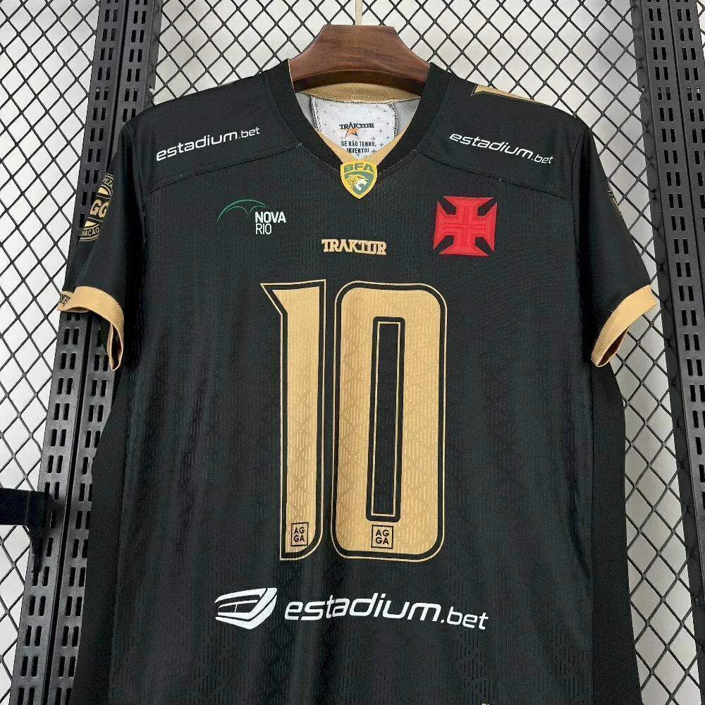 Camisa Vasco 'Almirantes' 2025/26 Traktor Torcedor Masculina - Preta