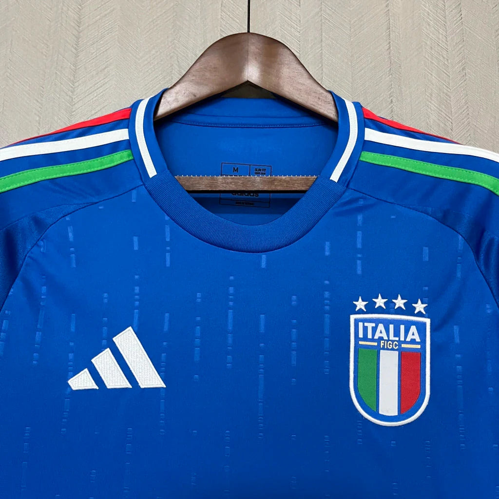 Camisa Itália Home I 2024/25 Adidas Torcedor Masculina - Azul