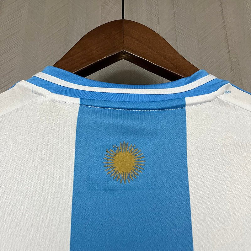 Camisa Argentina Home I 2024/25 Adidas Torcedor Masculina - patch campeão