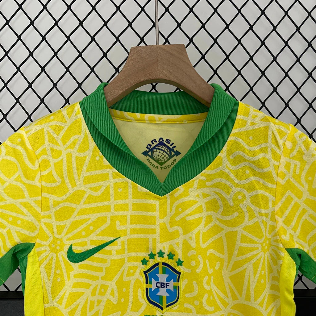 Kit Infantil Brasil Home (1) 2024/25 Nike