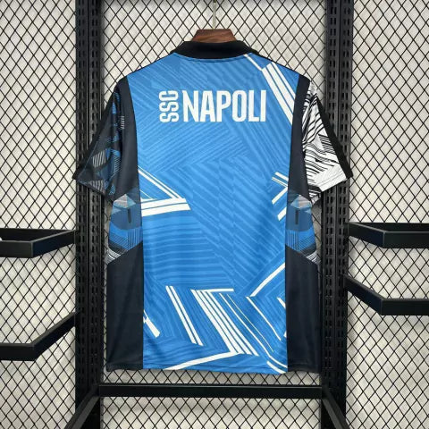 Camisa Napoli Pré-Jogo 2024/25 EA7 Torcedor Masculina - Azul