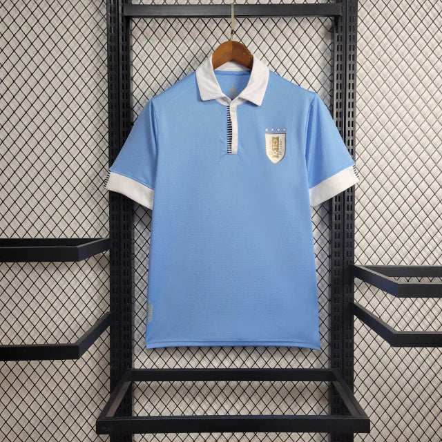 Camisa Uruguai Home I "Pré-Olimpico" 2024/25 Torcedor Masculina - Azul