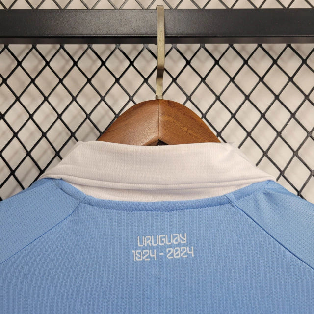 Camisa Uruguai Home I "Pré-Olimpico" 2024/25 Torcedor Masculina - Azul