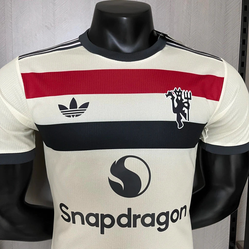 Camisa Manchester United Third III 2024/25 Adidas Jogador Masculina - Branca