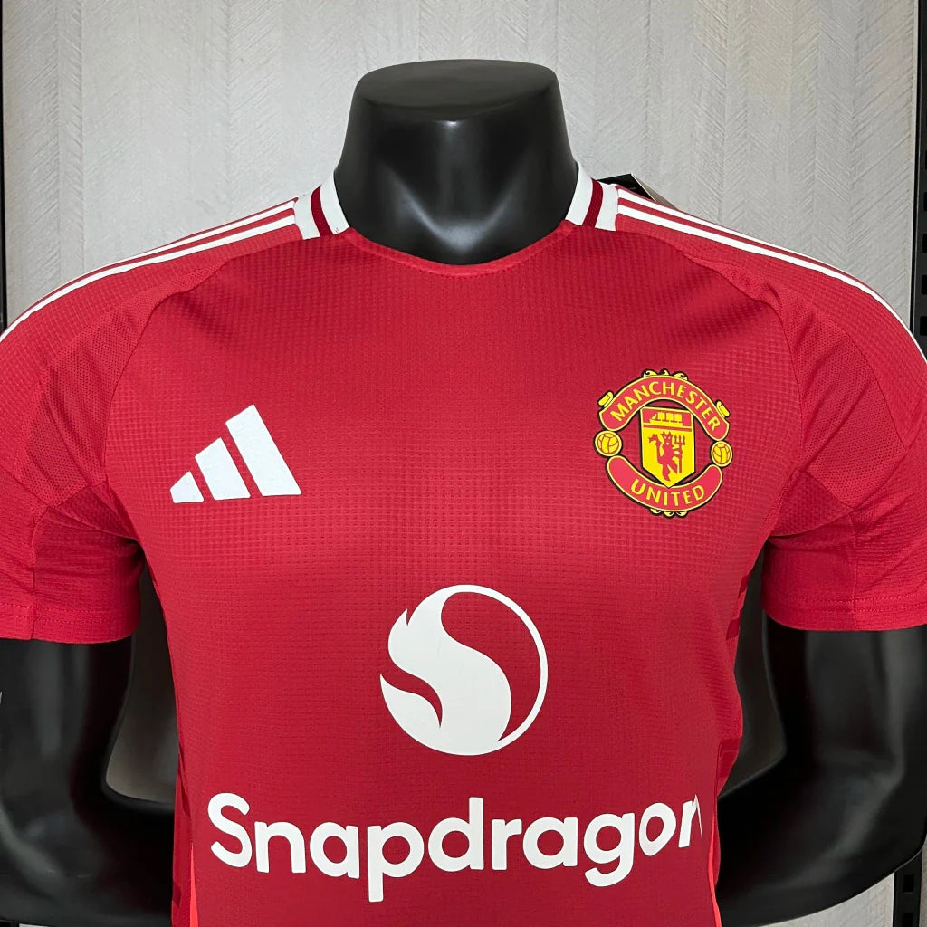 Camisa Manchester United Home I 2024/25 Adidas Jogador Masculina- Vermelha