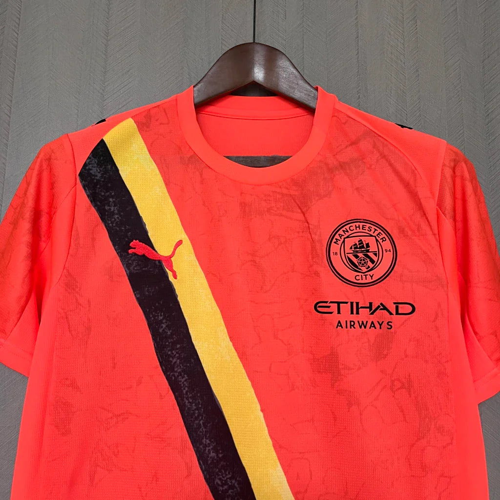 Camisa Manchester City Kidsuper Mundial 2025/26 Puma Torcedor Masculina- Laranja