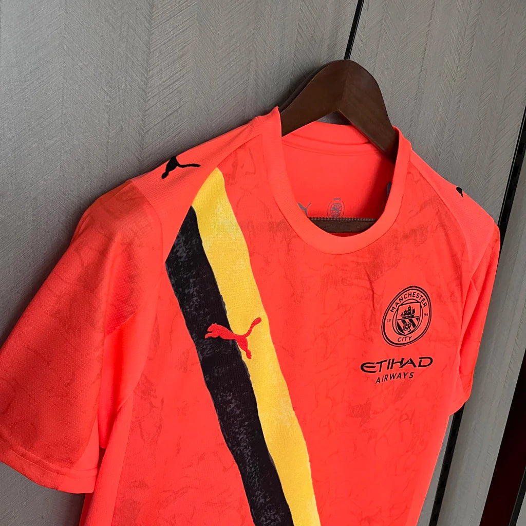 Camisa Manchester City Kidsuper Mundial 2025/26 Puma Torcedor Masculina- Laranja