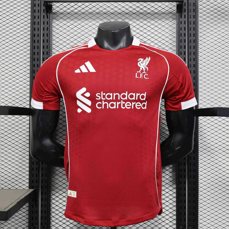 Camisa Liverpool Home I 2025/26 Adidas Jogador Masculina - Vermelha