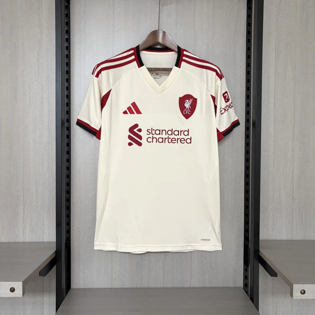 Camisa Liverpool Away II 2025/26 Adidas Torcedor Masculina - Branca