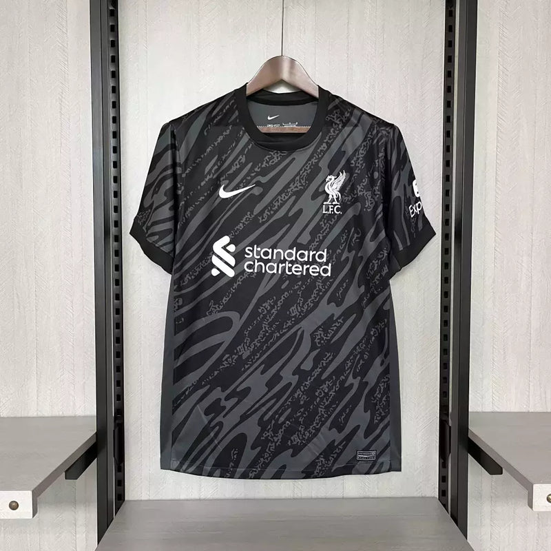 Camisa Liverpool Goleiro 2024/25 Nike Torcedor Masculina - Preta