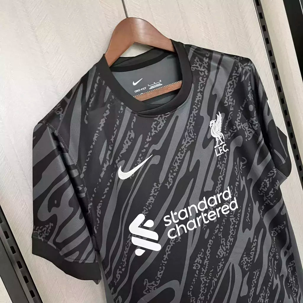 Camisa Liverpool Goleiro 2024/25 Nike Torcedor Masculina - Preta