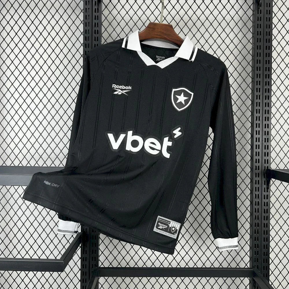 Camisa Botafogo Away II 2025/26 Reebok Torcedor Manga Longa Masculina - Preta