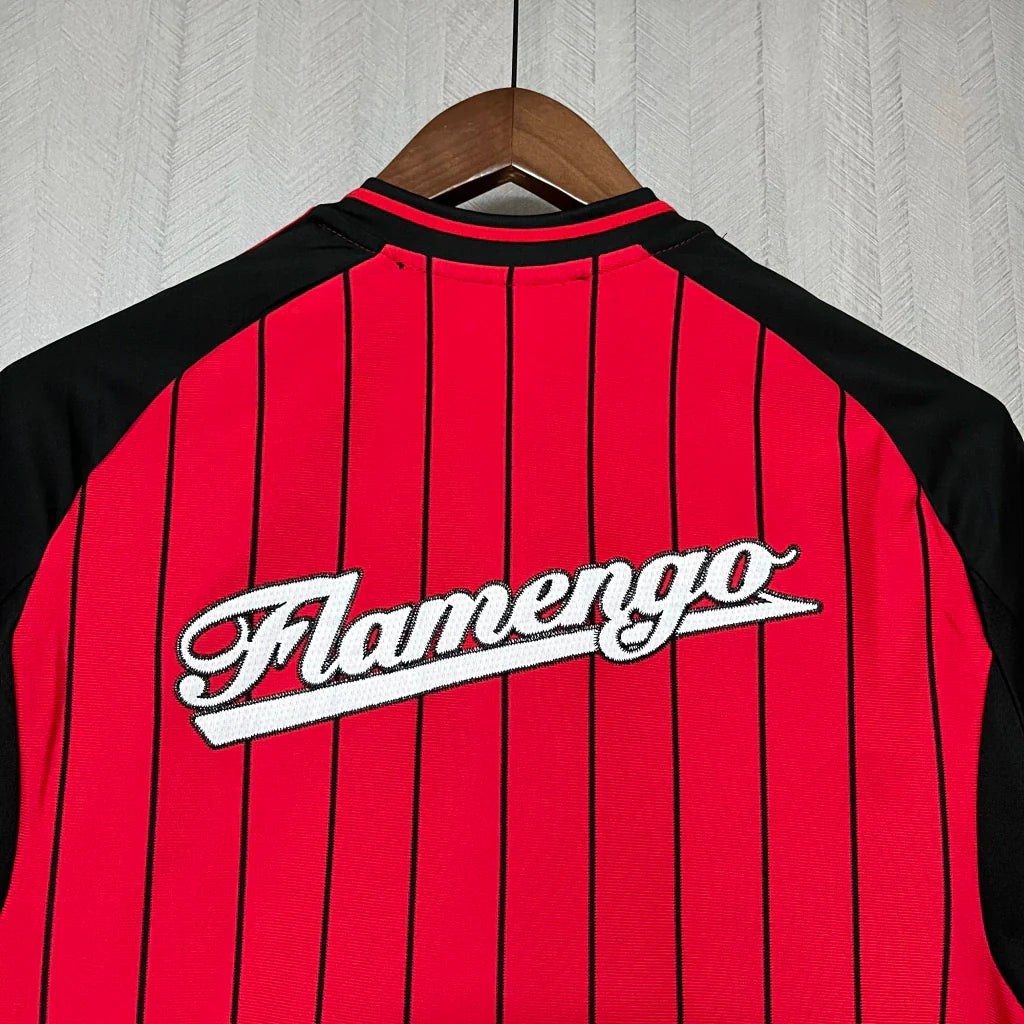 Camisa Flamengo Baseball  25/2026 Adidas torcedor masculina - Vermelha