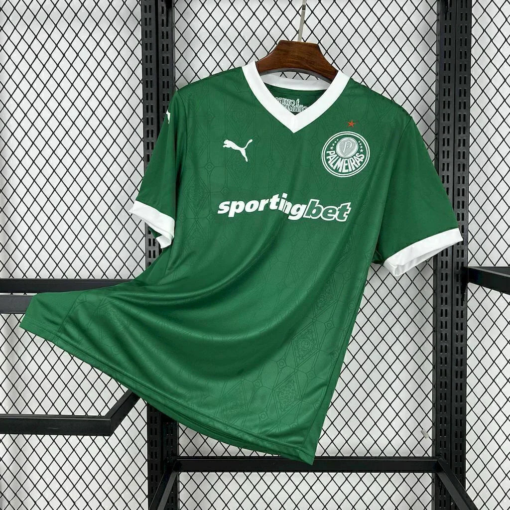 Camisa Palmeiras Home I 2025/26 Puma Torcedor Masculina - Verde