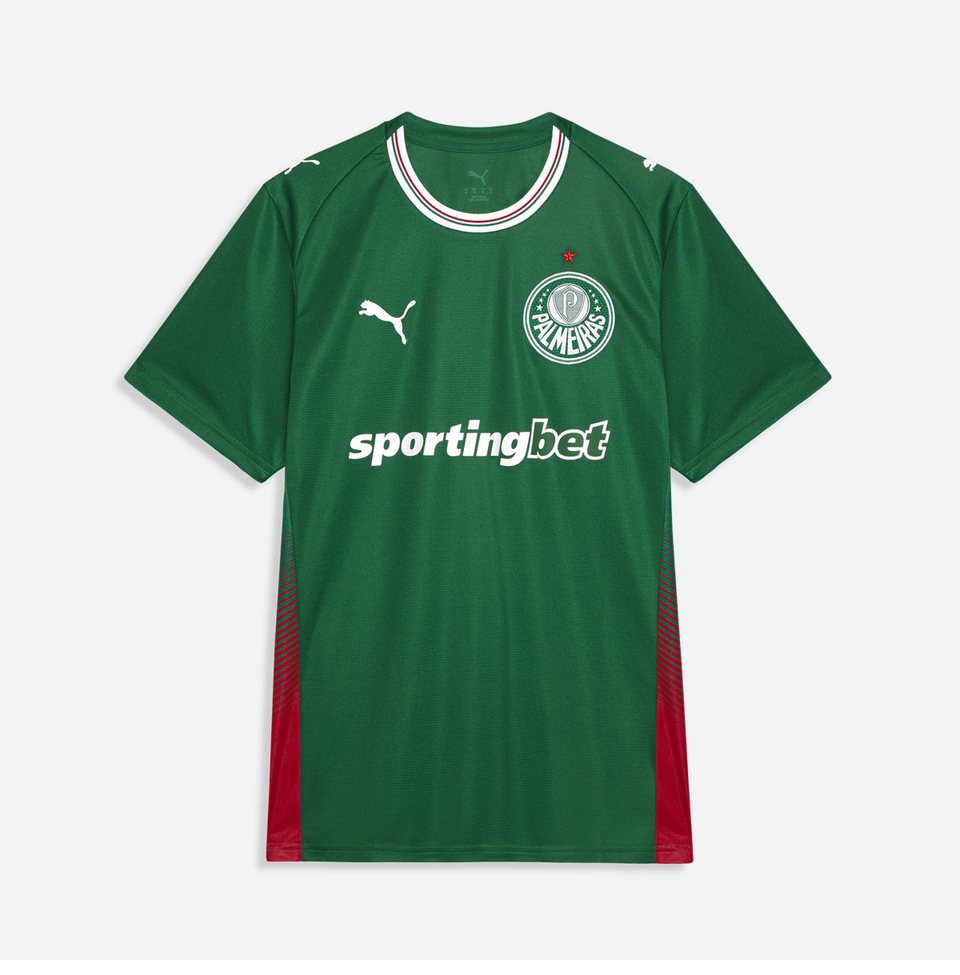 Camisa Palmeiras Home I 2026/27 Puma Torcedor Masculina - Verde