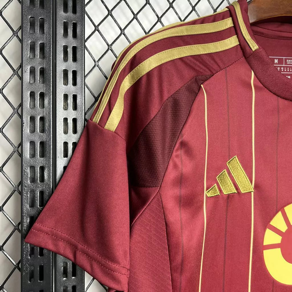 Camisa Roma Home I 2024/25 Adidas Torcedor Masculina