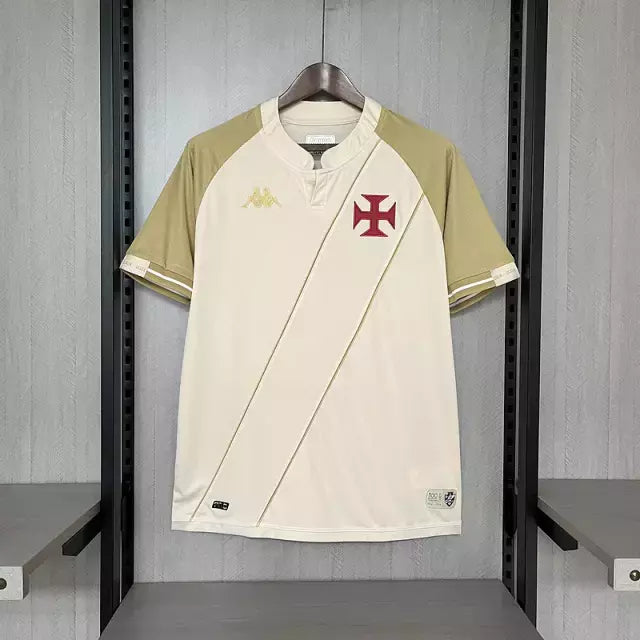 Camisa Vasco da Gama Third III  2024/25 Kappa Torcedor Masculina - Bege