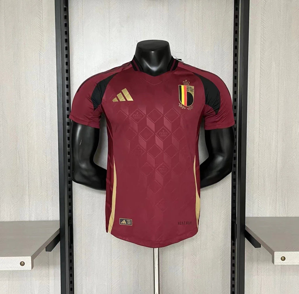 Camisa Bélgica Home I 2024/25 Adidas Jogador Masculina - Vinho