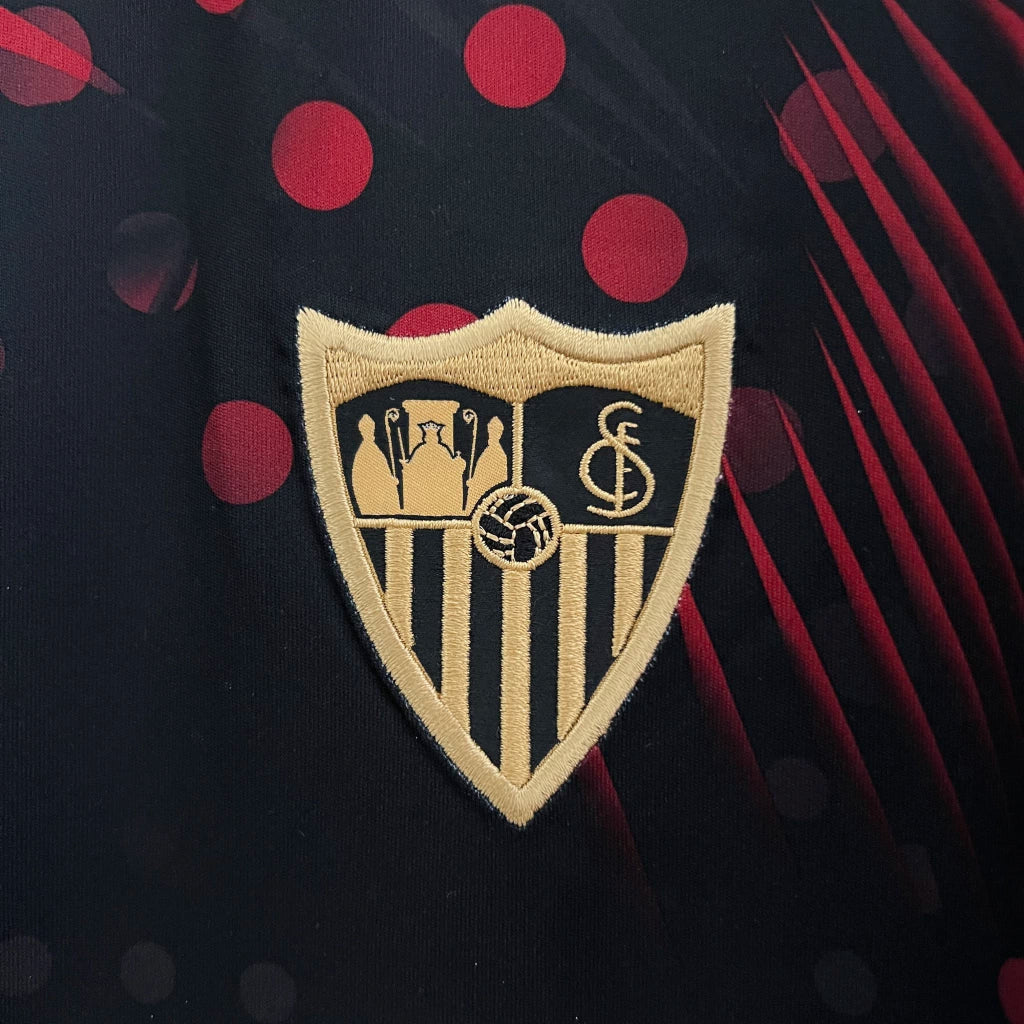 Camisa Sevilla Third III 2024/25 Castore Torcedor Masculina - Preta