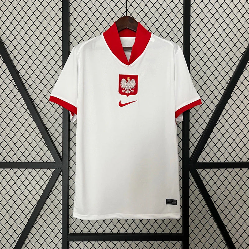 Camisa Polônia Home I 2024/25 Nike Torcedor Masculina - Branca