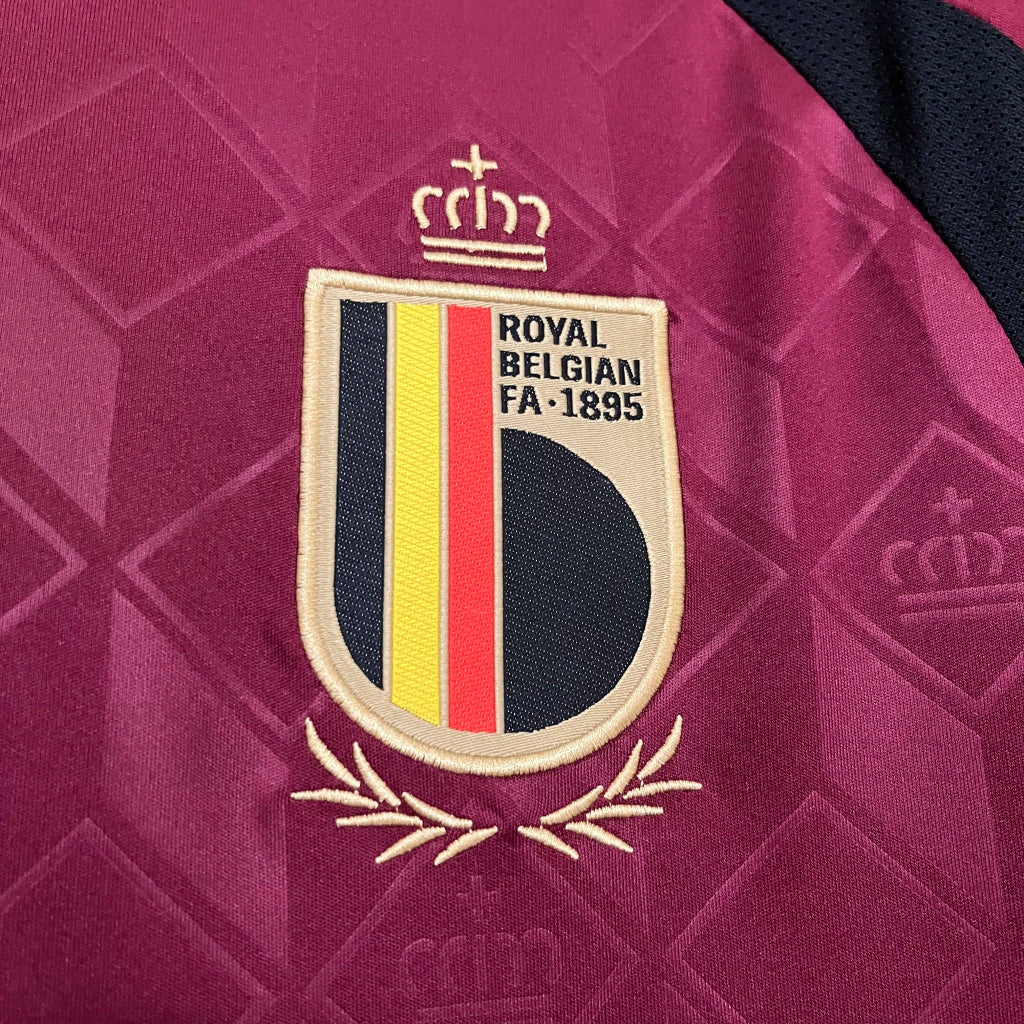 Camisa Bélgica Home I 2024/25 Adidas Torcedor Masculina - Vinho