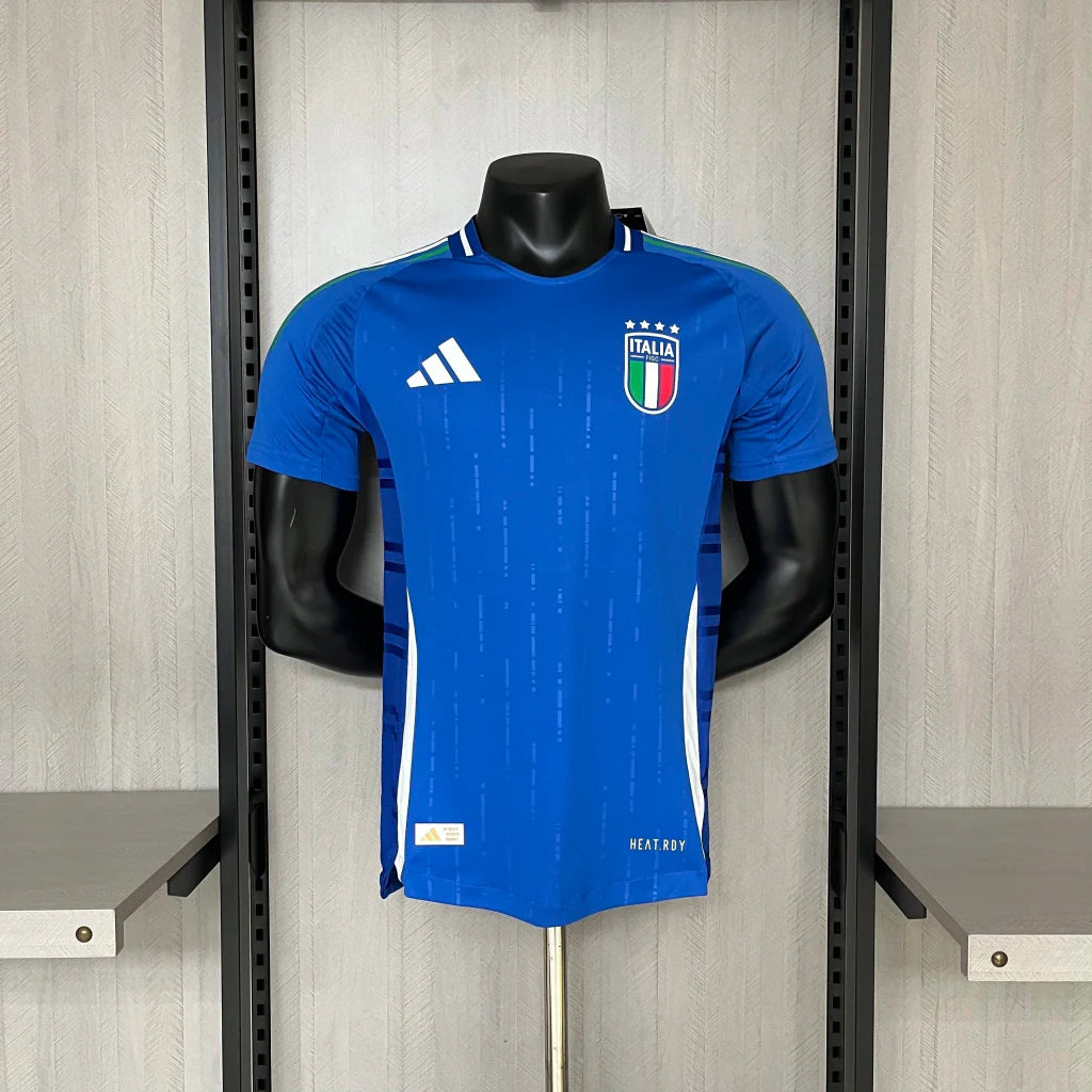 Camisa Itália Home I 2024/25 Adidas jogador Masculina - Azul