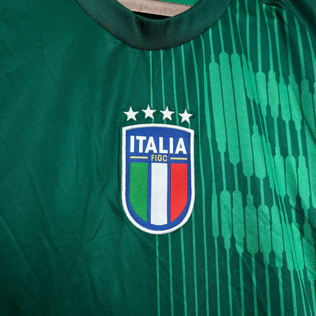 Camisa Itália Pré-Jogo 2024/25 Adidas Torcedor Masculina - Verde