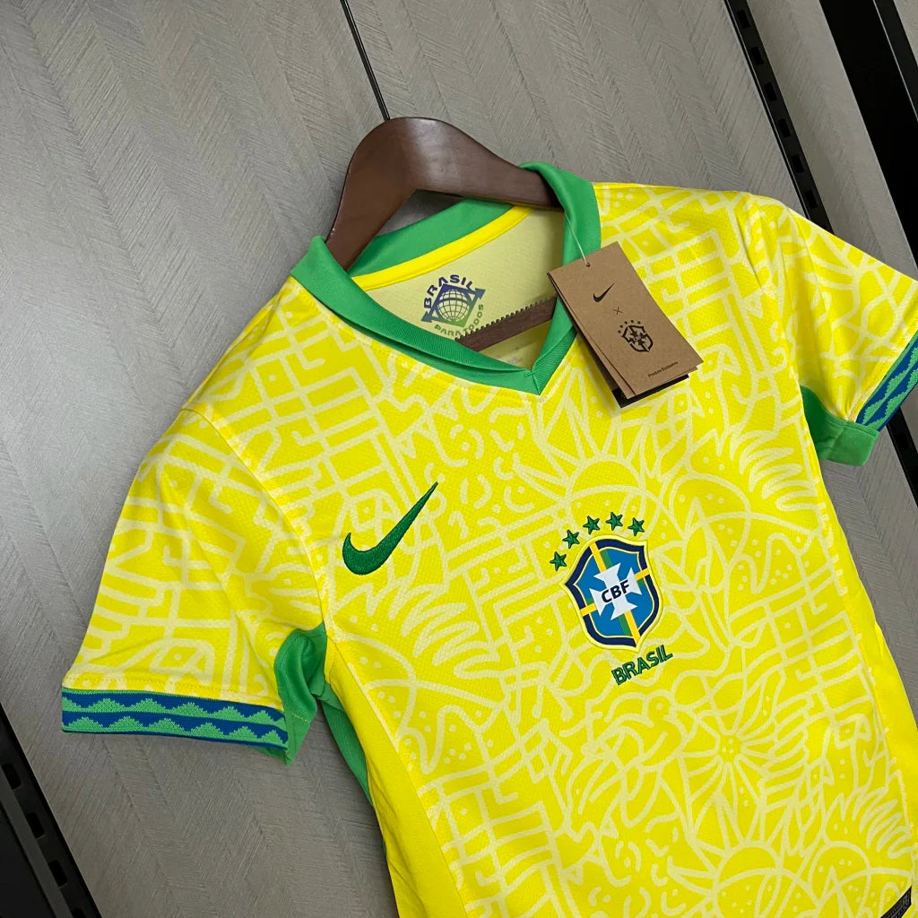 Camisa Brasil Home I 2024/25 Nike Torcedora Feminina