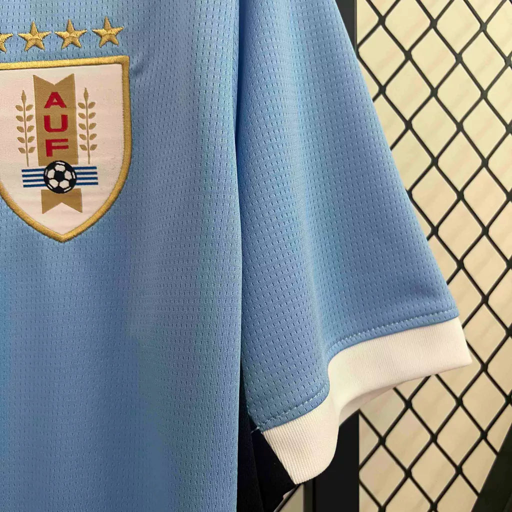 Camisa Uruguai Home I 2024/25 Nike Torcedor Masculino - Azul