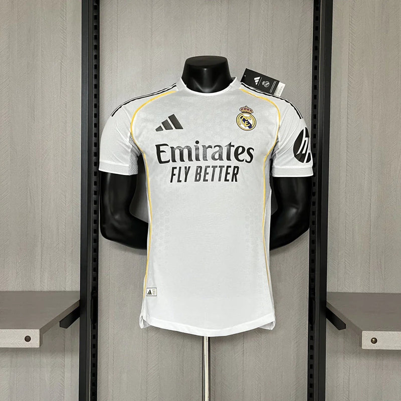 Camisa Real Madrid Home I 2025/26 Adidas Jogador Masculina - Branca