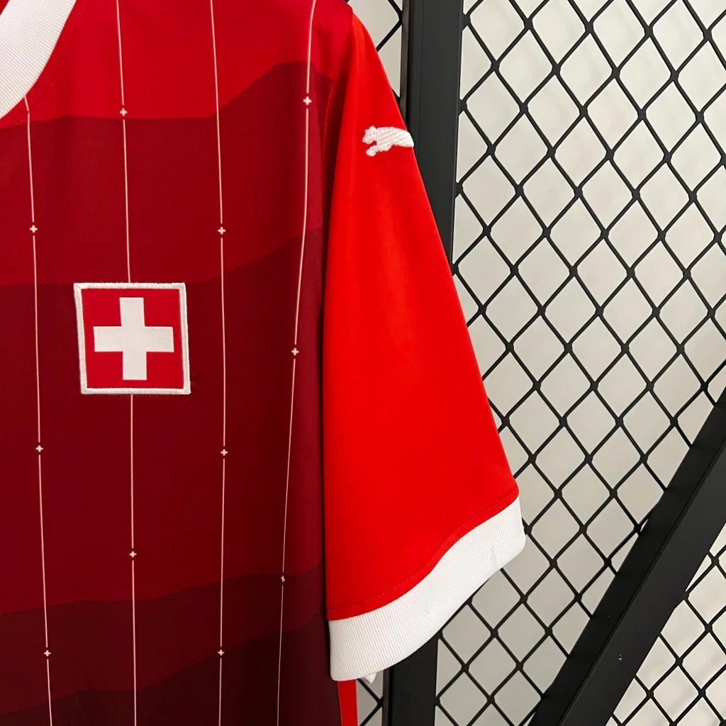 Camisa Suíça Home I 2023/24 Puma Torcedor Masculina - Vermelha