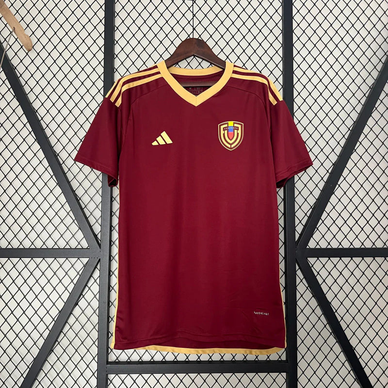 Camisa Venezuela Home I 2024/25 Adidas Torcedor Masculina - Vinho