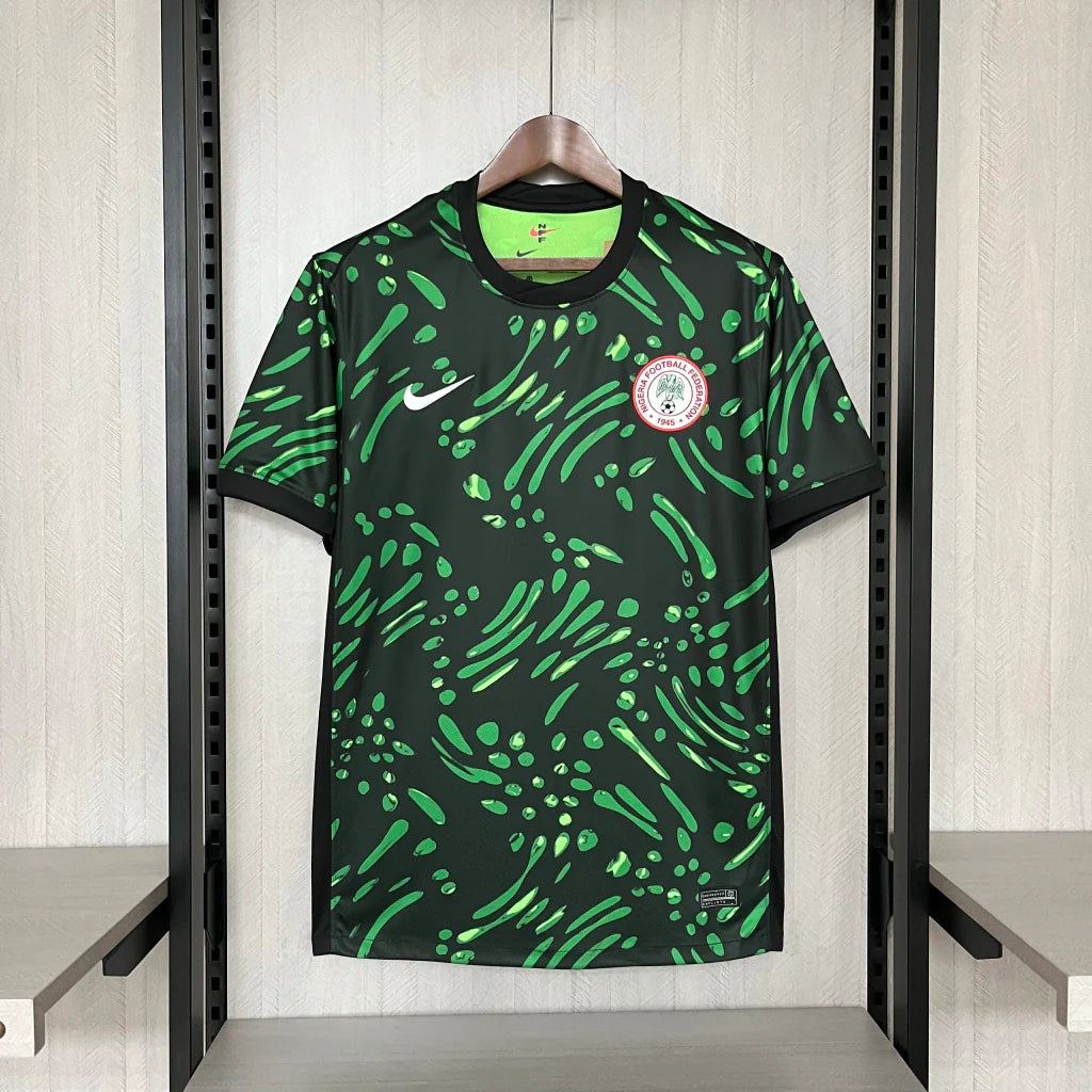Camisa Nigéria Home I 2024/25 Nike Torcedor Masculina - Preta