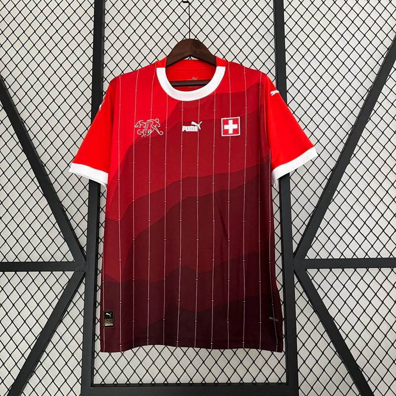 Camisa Suíça Home I 2023/24 Puma Torcedor Masculina - Vermelha