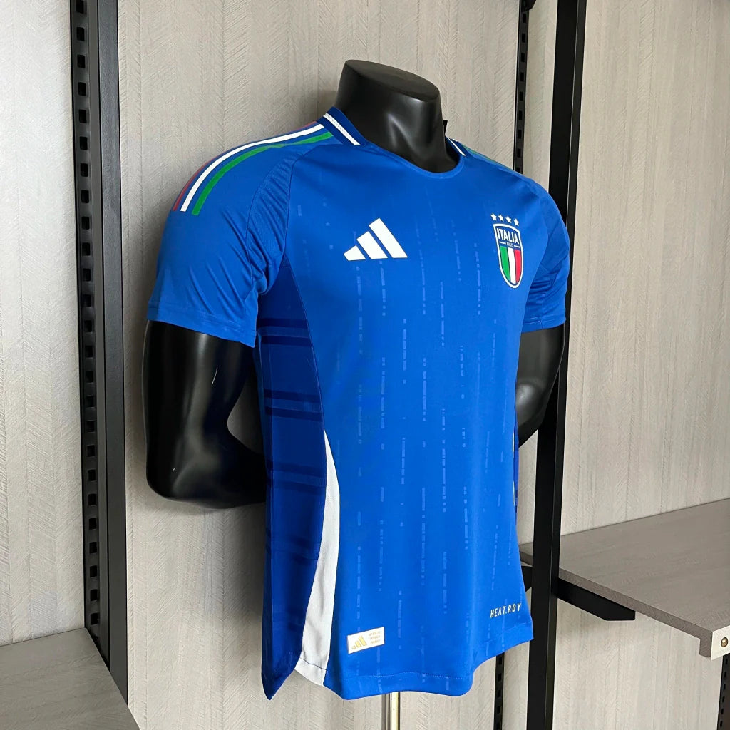 Camisa Itália Home I 2024/25 Adidas jogador Masculina - Azul