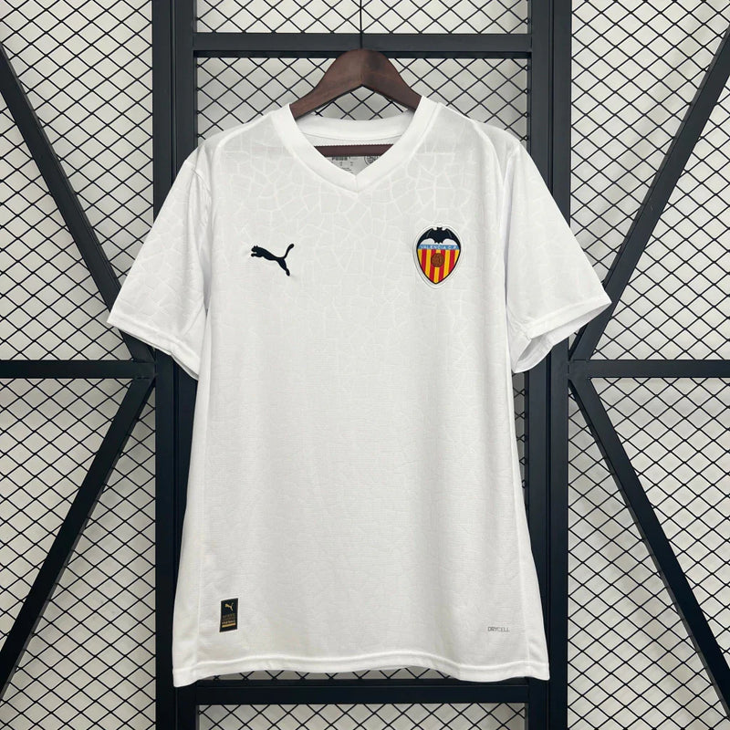 Camisa Valencia Home I 2025/26 Puma Torcedor Masculina - Branca