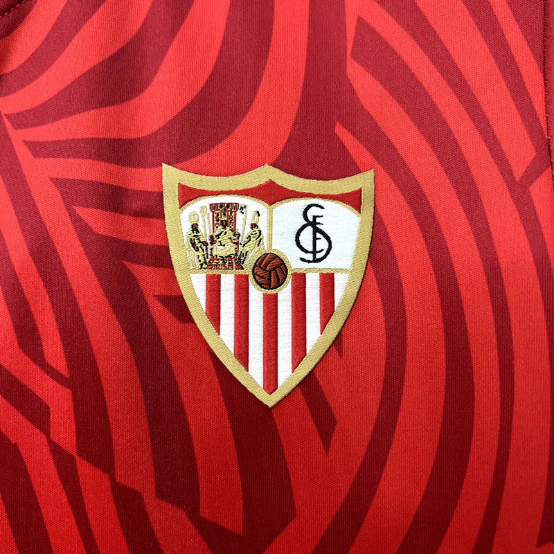Camisa Sevilla Away II 2023/24 Castore Torcedor Masculina - Vermelha