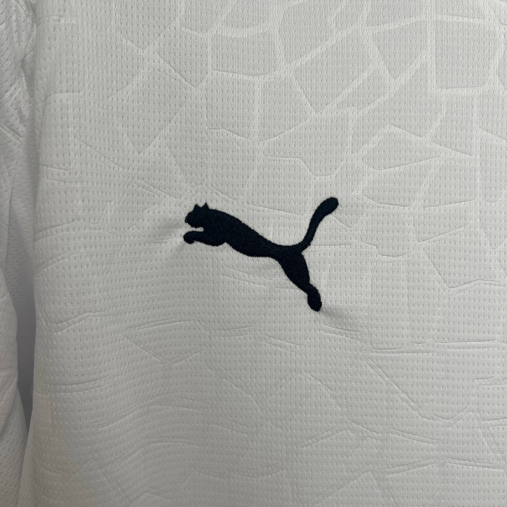 Camisa Valencia Home I 2025/26 Puma Torcedor Masculina - Branca